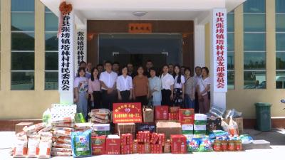 湖北电力勘测设计院到张榜镇塔林村开展爱心捐赠活动