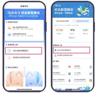 湖北居民健康信息登记系统上线！