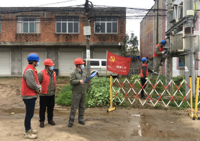 抗疫保电践初心   蕲电先锋党旗红 ——国网蕲春县供电公司漕河供电所党员服务队