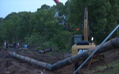 蕲州城区排涝工作紧张有序推进