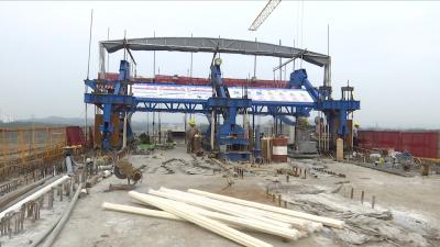 视频丨假期不停工   黄黄高铁蕲河特大桥建设再提速