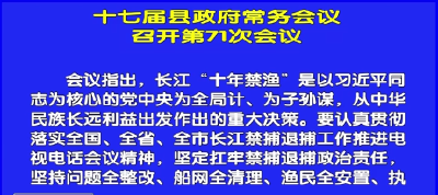 视频丨十七届县政府召开第71次常务会