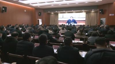 视频丨我县集中收看全市传达到省 “两会” 精神视频会 