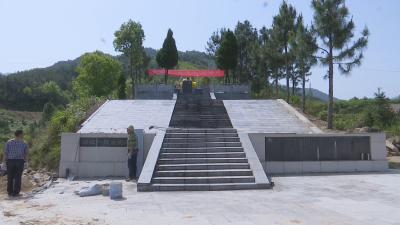 视频︱梁桂华烈士墓修缮进入收尾阶段