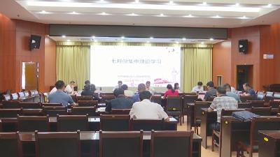 视频︱县政府党组理论学习中心组集中学习