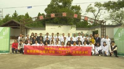 视频︱省台办组织在鄂高校台籍大学生来蕲义诊