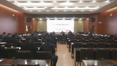 视频︱县政府党组理论学习中心组开展集中学习