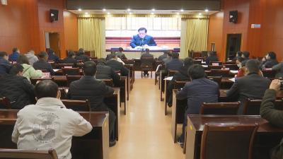 视频︱蕲春组织收看全市优化营商环境工作视频会