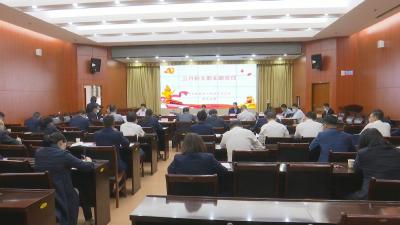 视频︱陈丹参加县政府办机关3月份“支部主题党日”活动
