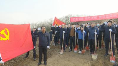 视频︱县林业局支部主题党日活动开在植树现场