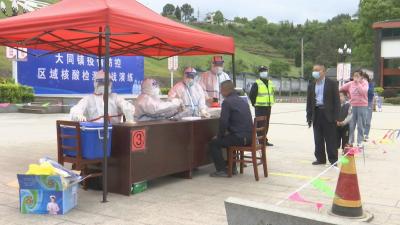 视频︱大同镇开展核酸检测演练