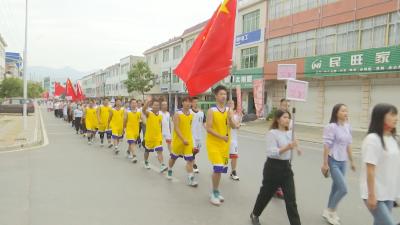 株林镇举行“庆丰收 迎国庆 喜迎二十大”篮球赛