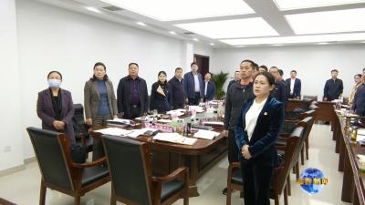 视频︱陈丹参加县政府办3月份“支部主题党日”活动