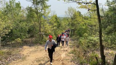 视频︱横车镇：踏春赏景登山 激发前行动力