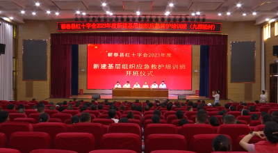 视频｜县红十字会开展新建基层组织应急救护培训