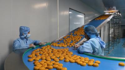 视频｜中秋节临近 食品企业生产忙