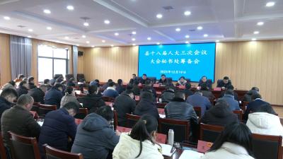 视频｜ 县人大常委会筹备召开十八届人大三次会议