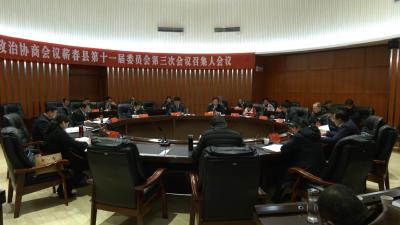 视频｜县政协十一届三次会议召开各组召集人会议