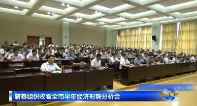视频｜蕲春组织收看全市半年经济形势分析会