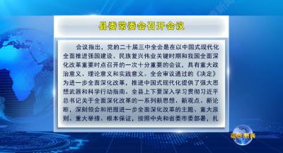视频｜县委常委会召开会议