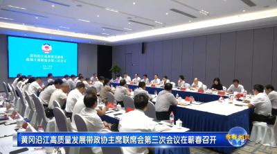 视频｜黄冈沿江高质量发展带政协主席联席会第三次会议在蕲春召开