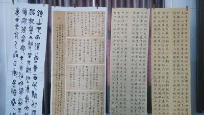 我县举办迎国展书法骨干书法创作培训活动