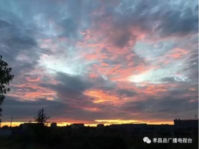 醉了！醉了！孝昌人的朋友圈都被“醉美晚霞”刷屏啦……