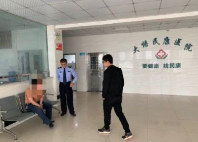 孝昌公安及时制服一名精神病人，消除隐患获好评！