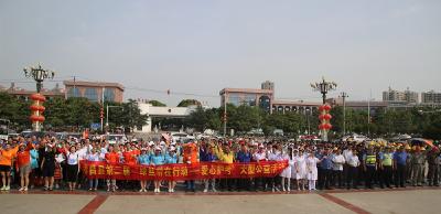 孝昌启动爱心护考活动，让全城飘扬绿丝带！
