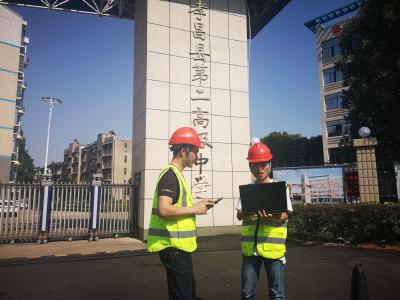 中国移动孝昌分公司对各考点的信号进行测试调整