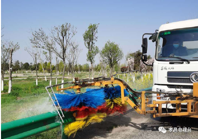 孝昌公路：疫情防控和公路养护两不误！