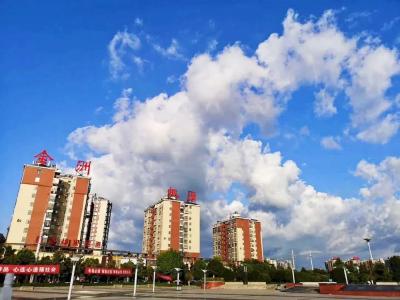 极度舒适！孝昌又被蓝天白云霸屏！