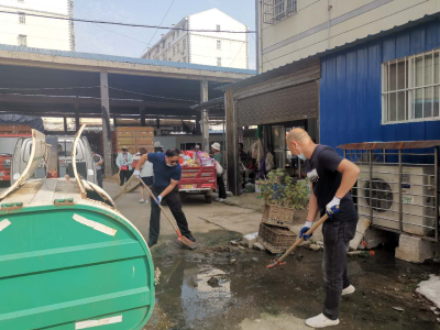 孝昌环卫中心下沉社区“接单”服务