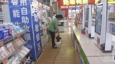 孝昌严把商超“防控关”，保障市民安全购物！