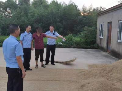 孝昌邹岗速破一起盗窃稻谷案