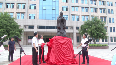 博我以文，约我以礼！孝昌一中举行孔子像揭幕仪式