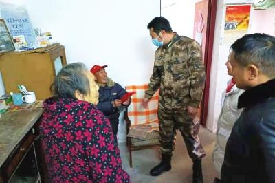 花园镇：迎新春送关怀 情暖退役军人 
