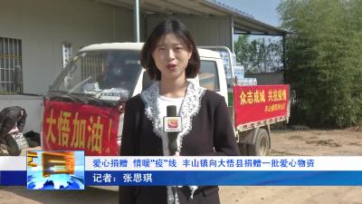 --爱心捐赠  情暖“疫”线  丰山镇向大悟县捐赠一批爱心物资