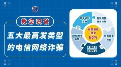 权威发布！五大高发电信网络诈骗案件类型