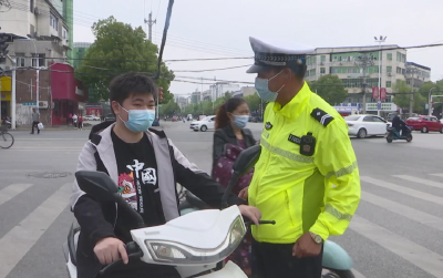 不佩戴安全头盔？罚！孝昌交警开展专项整治行动！