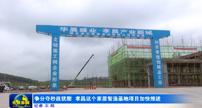 争分夺秒战犹酣 孝昌这个家居智造基地项目加快推进