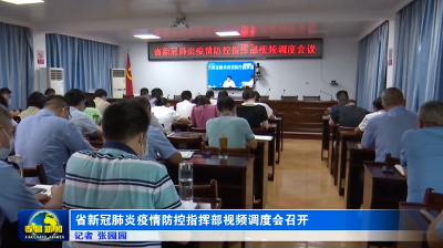 省新冠肺炎疫情防控指挥部视频调度会召开