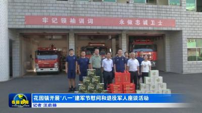 花园镇开展“八一”建军节慰问和退役军人座谈活动