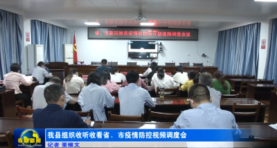 我县组织收听收看省、市疫情防控视频调度会