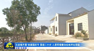 王店镇开展“欢度国庆节 喜迎二十大”人居环境整治拉练评比活动