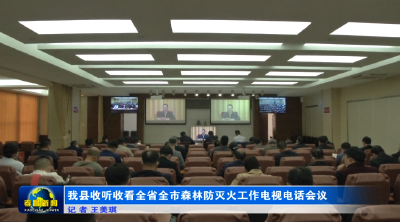 我县收听收看全省全市森林防灭火工作电视电话会议