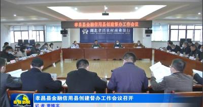 孝昌县金融信用县创建督办工作会议召开