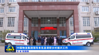 中国物流集团领导来我县调研乡村振兴工作