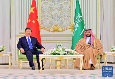 习近平同沙特王储兼首相穆罕默德举行会谈