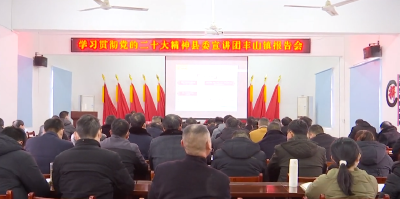 县委宣讲团到丰山镇宣讲党的二十大精神